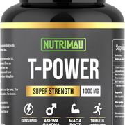Nutrimali T-Power (Testo Supplement) | Ginseng, Maca, Tribulus Terrestris, Ashwa