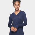 Expert Brand DriMax Women's Performance V-Neck Long Sleeve Shirt Extended Sizes