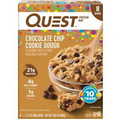 Quest Chocolate Chip Cookie Dough Protein Bar, Gluten Free, 8 Pk 21g Protein USA