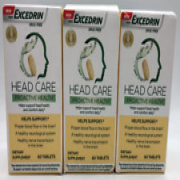 3PK Excedrin Head Care Proactive Health ~ 60 Tablets Each ~ EXP 12/24 ~ SEALED!