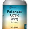 Potassium Citrate 500mg High Potency Gluten Free & Non GMO Premium Size 60 Caps