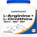 L-Arginine L-Ornithine 750Mg; 180 Capsules