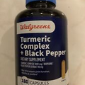 Tumeric Complex & Black Pepper Joint Function, 180 Capsules 06/24 Walgreens NIB