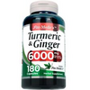 Tumeric Curcumin Highest Potency 6000mg w/ Ginger For Joint Pain 180 Capsules