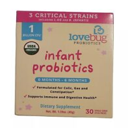 Infant Probiotics, 0-6 Months, 1 Billion CFU 30 Single Serve Stick Packs ex 5/25