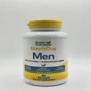 SuperNutrition SimplyOne MultiVitamin for Men, IronFree, HighPotency, One/Day