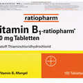 Vitamin B1-ratiopharm 200 mg tablets, 100 tablets