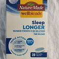 Nature Made Wellblends Sleep Longer Tablets Melatonin 10mg L theanine GABA 28 CT