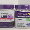2 Natrol Sleep + Immune Gummies Melatonin Elderberry Zinc VitaminC 50ct  02/25