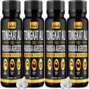 4 Tongkat Fadogia Agrestis for Men Supplement, Male Nitric Oxide Booster Longjac