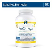 Nordic Naturals ProOmega Soft Gels - Concentrated Omega-3 Fish Oil, 180 Count