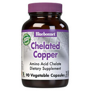 Bluebonnet Chelated Copper 3 mg 90 Veg Capsules