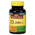 Vitamin D 2000 IU 220 Tabs  by Nature Made