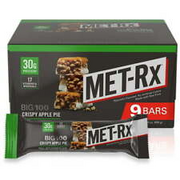 NEW MET-Rx Big 100 High Protein Meal Replacement Bar, Crispy Apple Pie, 9 Pack