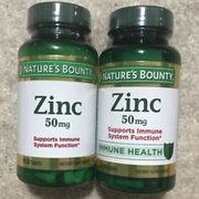 2 Nature's Bounty Zinc 50 mg Caplets 100 ea  Exp 02/26  NEW
