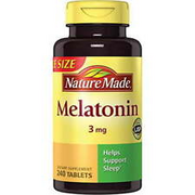Nature Made Melatonin Tablets Sleep Support Relax 3 Mg 240 Tablets Count