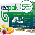 EZC Pak Immune Support Supplement, Vitamin Immune Support Zinc Vitamin C Echinac