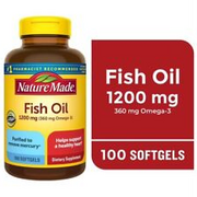 Nature Made 1200mg Omega-3 Fish Oil Softgels - 100 Count (Buy 4 Get 1 Free)