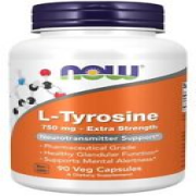 NOW Foods L-Tyrosine, Extra Strength 750mg - 90 vcaps