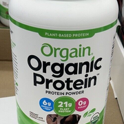 orgain organic protein powder chocolate fudge 43.8 Oz 2.74 Lbs