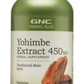 GNC Yohimbe Extract Traditional Male Herb 100 Capsules 450 mg Best By 12/2024