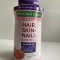 Nature's Bounty Hair Skin & Nails Advanced Gummies 230 Strawberry Flavored E2/26
