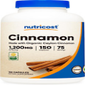 Nutricost Organic Cinnamon (Ceylon Cinnamon) 1,200mg Serving, 150 Capsules - Glu