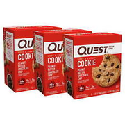 (3 Pack) Quest Protein Cookies, High Protein, Peanut Butter Chocolate Chip, 4 Ct