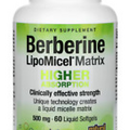 Natural Factors, Berberine LipoMicel Matrix, 500 mg, 60 Softgels EXP)06/2026