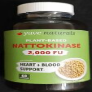 Nattokinase 2000 FU Yuve Naturals Heart Blood Support Supplement 60 Capsules