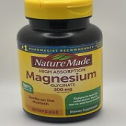 Nature Made Magnesium High Absorption Glycinate Capsules 200mg, 60 CT