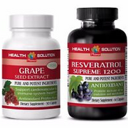 Immune system booster natural - GRAPE SEED EXTRACT – RESVERATROL 1200 COMBO 2B