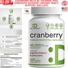 Cranberry Pills w/ VitaminC Max Strength 40000mg Urinary Tract Support 300 Caps