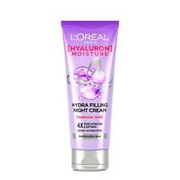 L'Oreal Paris Filling Night Cream, Leave In Hair Cream with Hyaluronic Acid, For