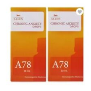 Allen A78 Homeopathy Chronic Anxiety Drops (30ml, Pack of 2) Sleeplessness