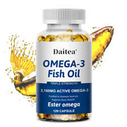 omega 3 fish oil capsules 3x strength 2160mg epa & dha, highest potency