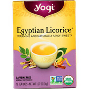 Yogi Egyptian Licorice 16 Tea Bags 6 Pack Bulk Case