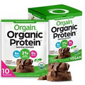 Organic Vegan Protein Powder, Chocolate Fudge - 21g Plant Based Protein, Glut...