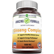 Amazing Nutrition Ginseng Complex Supports Healthy Immune Function Brain Health