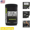 Micronized Creatine Monohydrate - Unflavored Powder for Lean Muscle Gain 500g