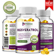 Resveratrol 1450mg -Anti Aging, Antioxidants, Brain, Heart, Skin & Joint Support