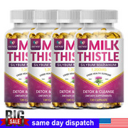 Milk Thistle Supplement for Liver Detox and Cleanse 1000mg, Milk Thistle Extract