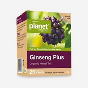 ^ Planet Organic Ginseng Plus Herbal Tea x 25 Tea Bags