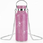 Bling Diamond Thermal Bottle ,Glitter Water Bottles, -Stainless 500ml, Pink