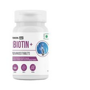 Tata 1mg Biotin + Advanced Tablet For Healthy And Strong Hair, Skin And Nails 60