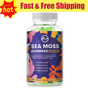 Sea Moss Gummies 8000mg- Irish sea Moss Raw Bladderwrack,Burdock Root 60Pcs