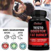 Testo Booster Fat Burner-Male Enhancement Stamina+Performance Weight Loss Suppot