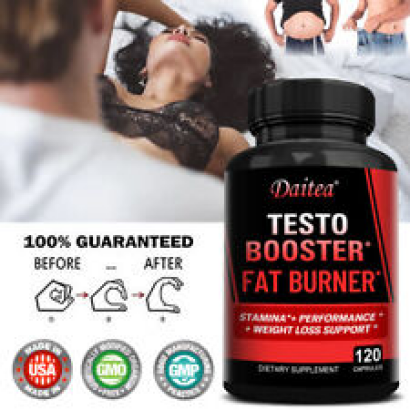Testo Booster Fat Burner-Male Enhancement Stamina+Performance Weight Loss Suppot