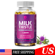 Milk Thistle Supplement for Liver Detox and Cleanse 1200mg, Milk Thistle Extract