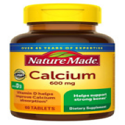 [SEALED] Nature Made Calcium 600 mg with Vitamin D3 60 Tablets Exp. Nov 2026